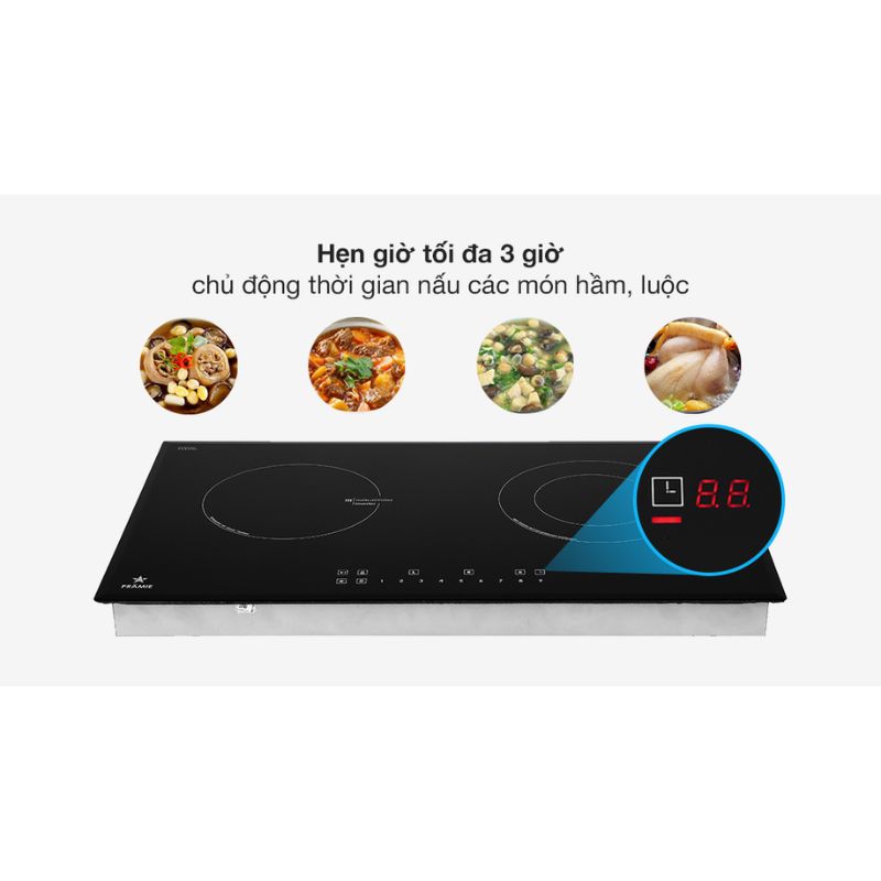 Tính năng bếp từ kết hợp hồng ngoại Pramie PRTH-2101 2 vùng nấu lắp âm Tính năng bếp từ kết hợp hồng ngoại Pramie PRTH-2101 2 vùng nấu lắp âm
